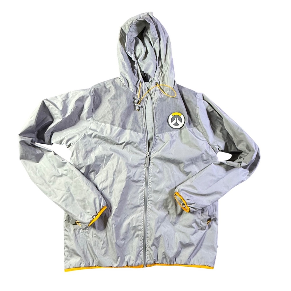 JINX Overwatch Lightweight‎ Hooded Windbreaker Jacket Men's Large
